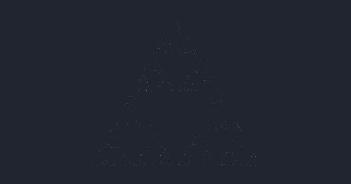 Fractal dimension simulation running in the browser