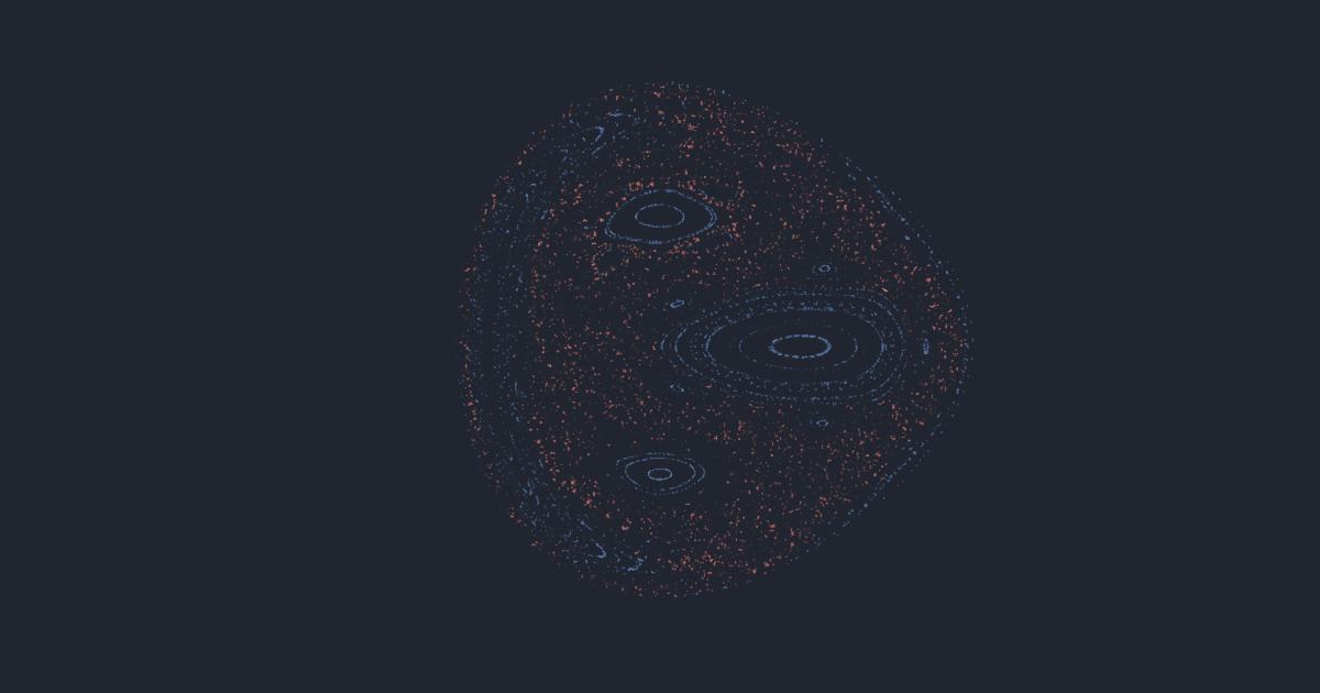 Hénon–Heiles · Poincaré section simulation running in the browser