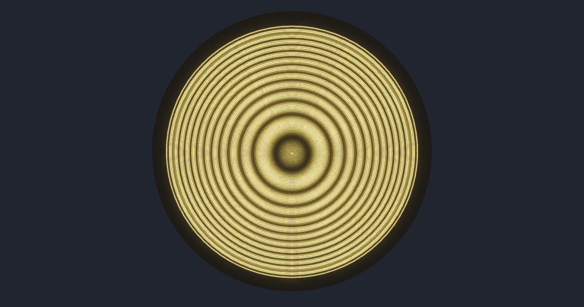 Newton's rings · thin-film interference simulation running in the browser