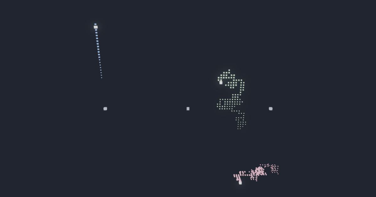 Pólya recurrence · does a random walk come home? simulation running in the browser