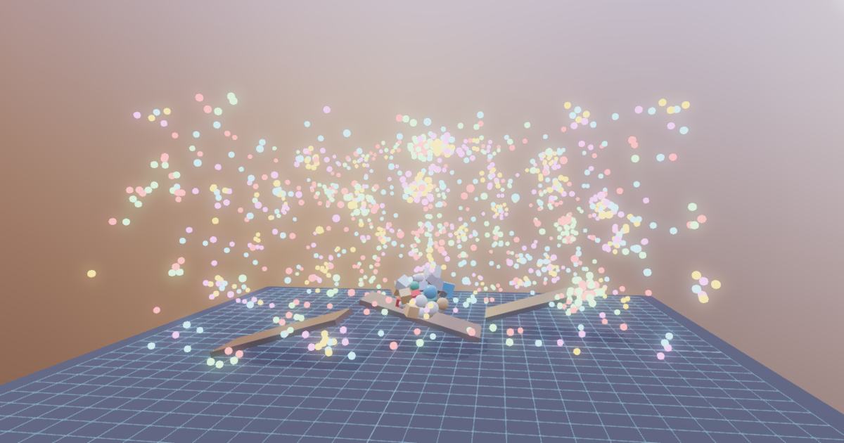 Physics sandbox simulation running in the browser