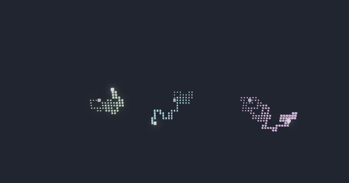 Self-avoiding walk · the Flory exponent ν simulation running in the browser